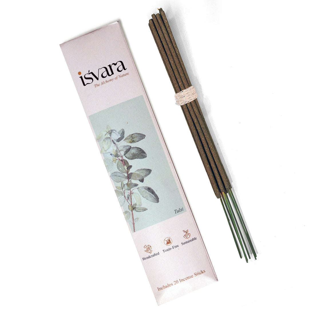 Sacred Tulsi Incense: Sticks for Spiritual Serenity.